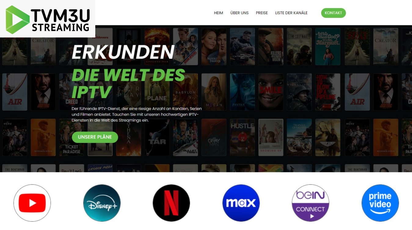 TVM3U - IPTV Premium IPTV Service For An Unmatched Experience.